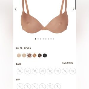 Skims nipple push up bra 32b